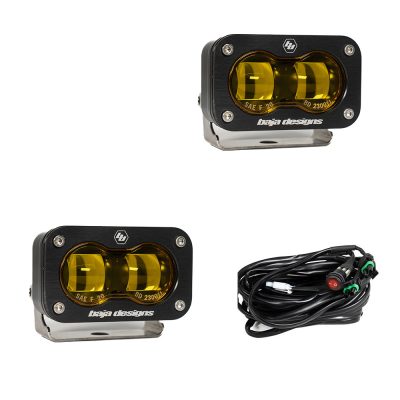 S2 SAE Pair LED Spot, Baja Amber