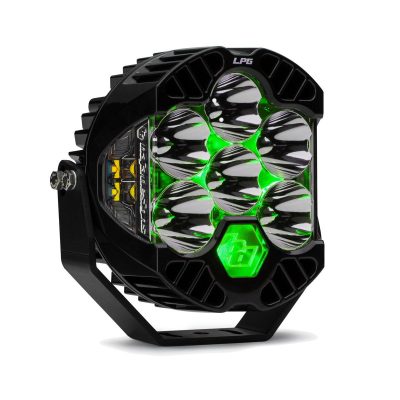 LP6 Pro LED Auxiliary Light Pod Light Pattern Driving/Combo Color Clear Backlight