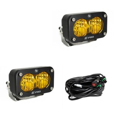 Wide Cornering LED Baja Amber S2 Pro Pair