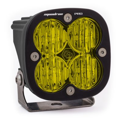 LED Light Pod Black Amber Lens Squadron Pro