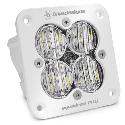 Flush Mount LED Light Pod White Clear Lens Squadron Pro