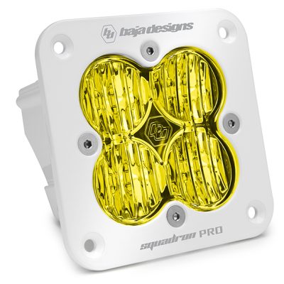 Flush Mount LED Light Pod White Amber Lens Squadron Pro