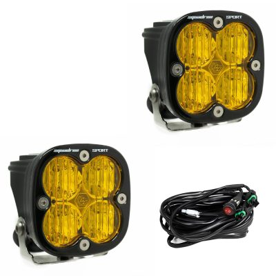 LED Light Pods Amber Lens Pair Squadron Sport