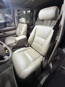 Land Cruiser Heaven full-grain leather seats installed in LX450
