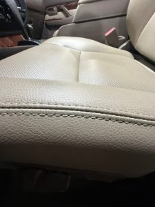 Land Cruiser Heaven hand-stitched seam detail