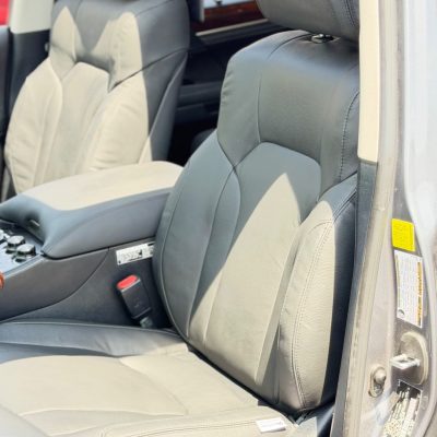 LX570 Leather Seat Covers - Front Seats Two Tone Gray Black | LCH